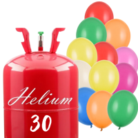 Helium na 30 balonku +15 balonk ZDARMA