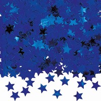 KONFETY dekoračné Hviezdičky modré 14g