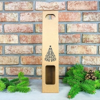 Krabica na víno Vianočný stromček 1 ks