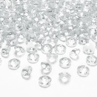 Konfetky diamantové transparentní