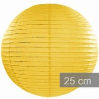 Lampion dekorační 25cm žlutý