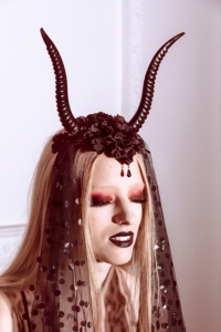 halloween cerny zavoj s celenkou