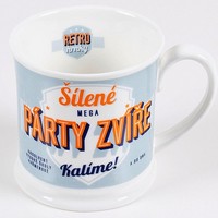 Retro hrnek s eskm npisom "Prty zve" 250 ml