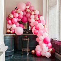 SADA balónikov na balónikový oblúk Deluxe ružová / Rose Gold 200ks