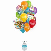 SET HLIUM a balniky Happy Birthday
