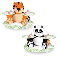 Stojan na cupcakes a dezerty obojstrann Zvieratk zo ZoO 30x44 cm