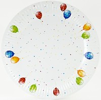 TALÍŘE papírové Balónky barevné 8ks