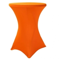 TENTino Elastick obrus STANDARD na koktailov bistro stl 60 cm VIAC FARIEB Farba obrusu: ORANOV / ORANGE