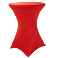 TENTino Elastick obrus STANDARD na koktailov bistro stl 70 cm VIAC FARIEB Farba obrusu: ERVEN / RED