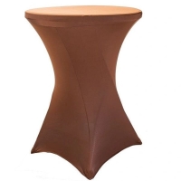 TENTino Elastick obrus STANDARD na koktailov bistro stl 80 cm VIAC FARIEB Farba obrusu: OKOLDOV HNED / CHOCOLATE