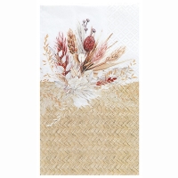 Ubrousky paprov natural kytky 33x40cm 20ks