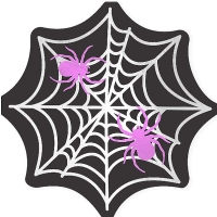 Ubrousky pap�rov� pavu�ina s pavouky 33x33 cm 10 ks