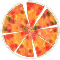 Pizza part - Želé mega pizza 120 g 19 cm