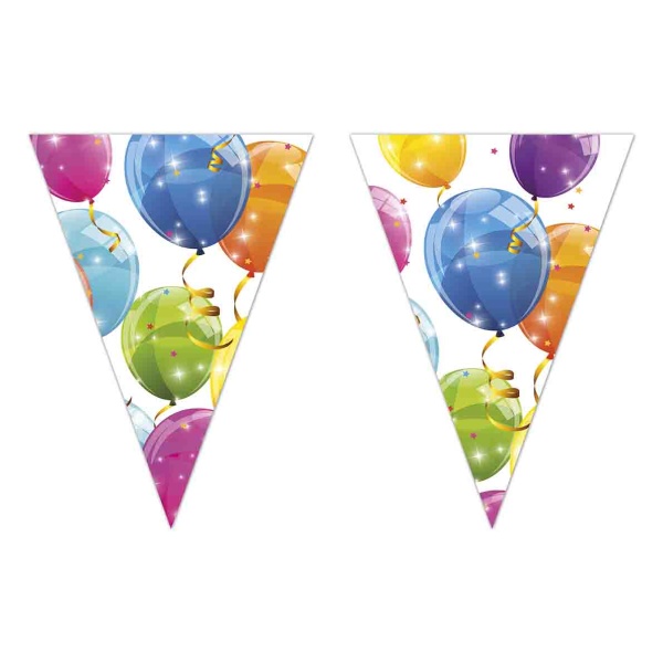 Banner vlajočkový Sparkling Balloons 1ks