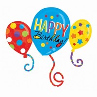 Balónek fóliový Balónky Happy Birthday