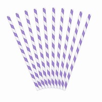 Brčka designová s proužky lila