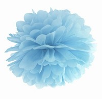 Pom pom 25cm Misty blue