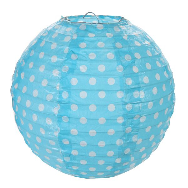 Lampión bodkový 20cm azúrový