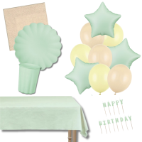 Party set s balnky Frill - zelen