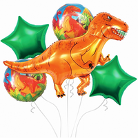 Balónikový fóliový buket Dino 5 ks