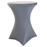 Elastick obrus STANDARD na koktailov bistro stl 80 cm Farba obrusu: SVETLO ED / SILVER