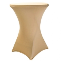 Elastick obrus STANDARD na koktailov bistro stl 80 cm Farba obrusu: AMPA / CHAMPAGNE