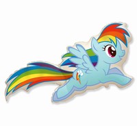 BALÓNEK fóliový My little pony "Rainbow dash"