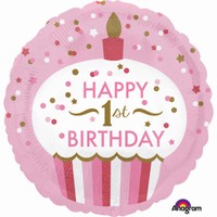 BALN fliov "1rok HB Cupcake Girl" 1ks