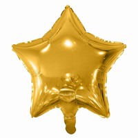 Balónek fóliový hvězda zlatá 48cm 1ks