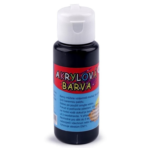 E-shop Akrylová farba 60 ml čierna 1 ks