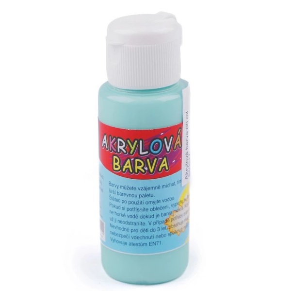 E-shop Akrylová farba 60 ml mint 1 ks