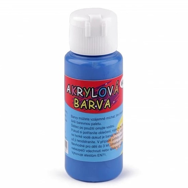 E-shop Akrylová farba modrá 60 ml, 1 ks