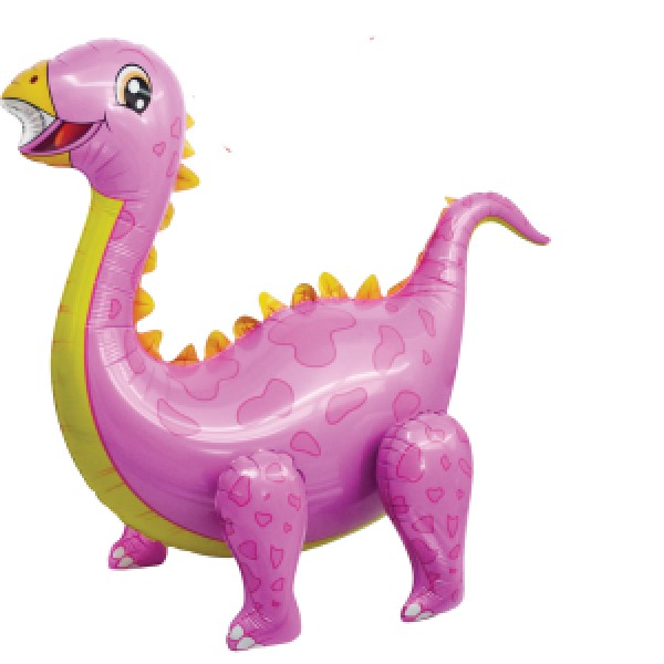 E-shop Balónik chodiaci Diplodocus 4D ružový 92 cm
