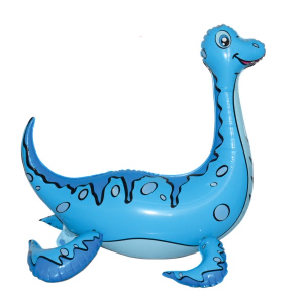 E-shop Balónik chodiaci Plesiosaurus 4D modrý 60 cm