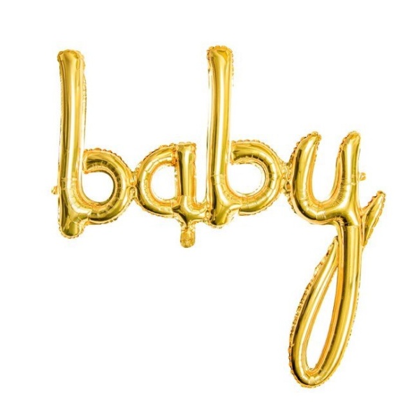 BALÓNIK fóliový Baby zlatý 73,5 x 75,5cm