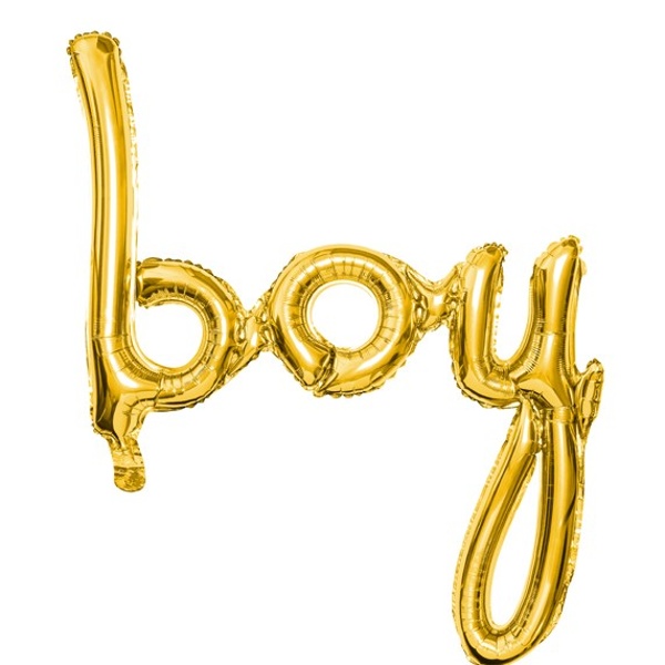 E-shop Balónik fóliový Boy zlatý