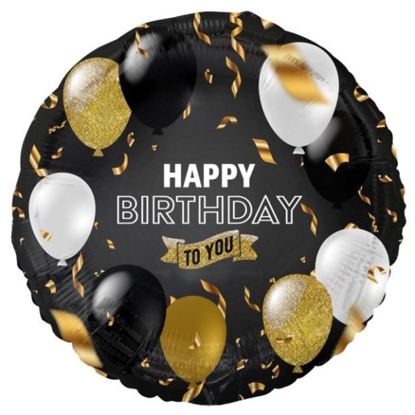 Balónik fóliový Happy Birthday to you 45 cm