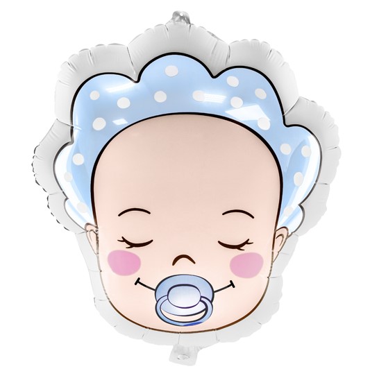 Balónik fóliový Hlava bábätka-chlapček