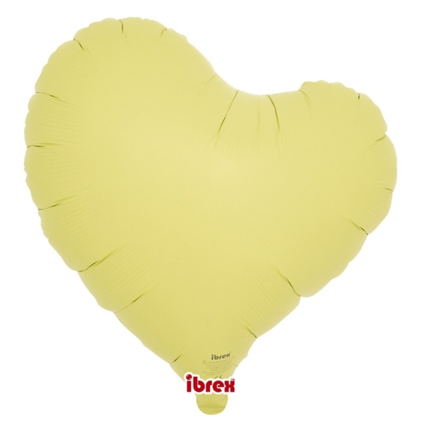BALÓNIK fóliový Krivé srdce sv. žlté 35cm 5ks