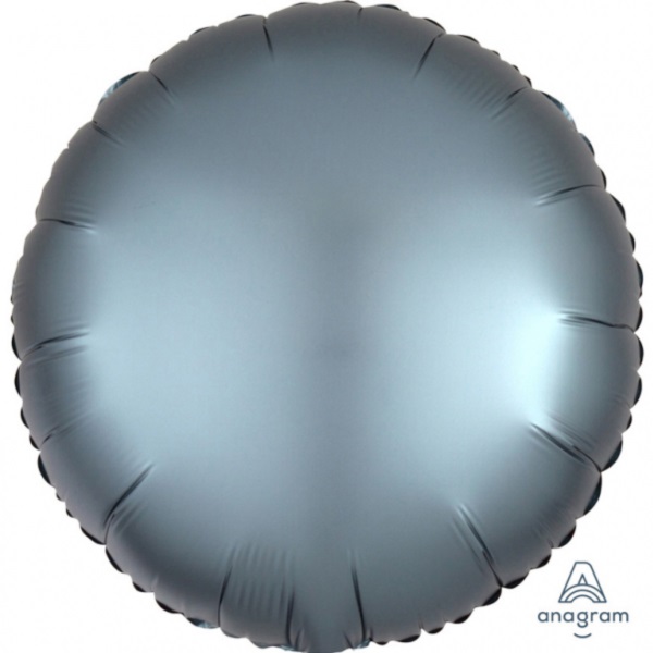 E-shop BALÓNIK fóliový Kruh saténový oceľovo modrý 43cm