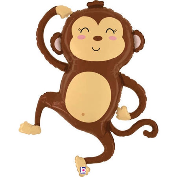 Balónik fóliový Opička 104 cm