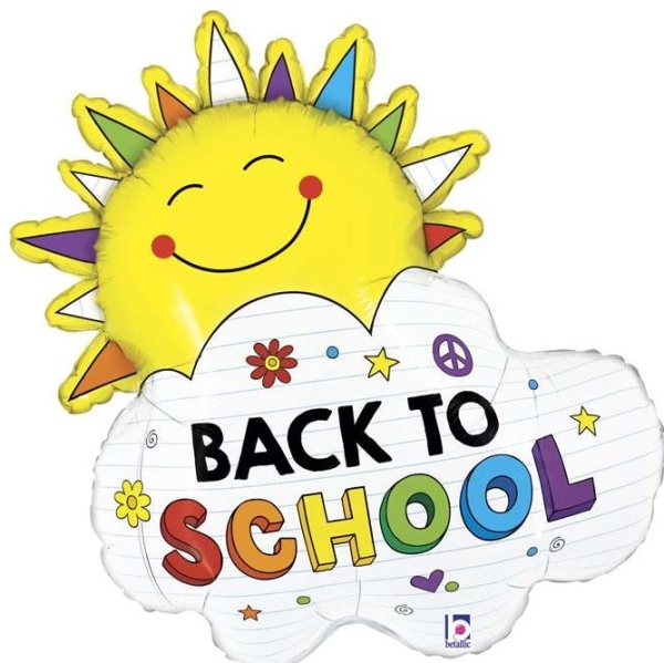 Balónik fóliový Sunshine Back To School 79 cm