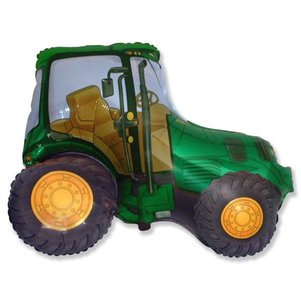 Balónik fóliový Traktor zelený 61 cm