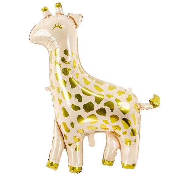 BALÓNIK fóliový Žirafa zlatá 80x102cm