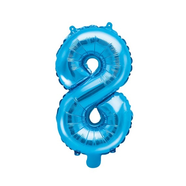 E-shop BALÓNIK fóliový "8" modrý 35cm