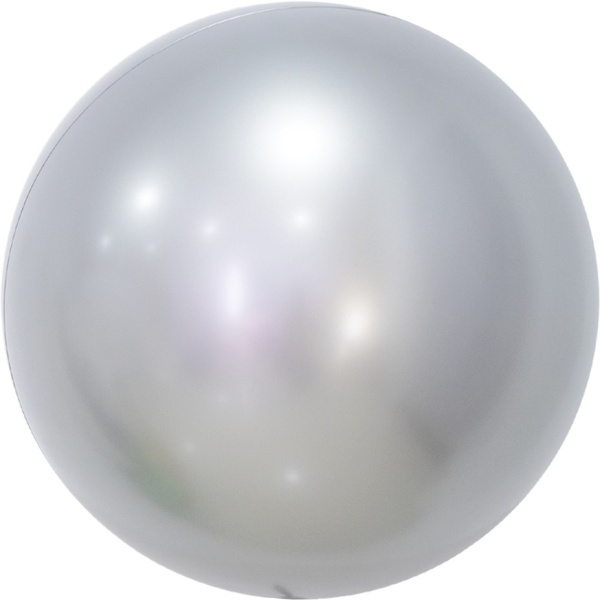 Balónik fóliový metalický strieborný 46 cm 1 ks