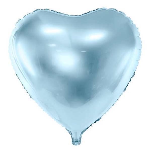 Balónik fóliový Srdce svetlo modré 45 cm