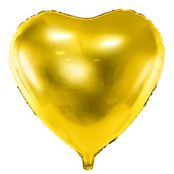 BALÓNIK fóliový srdce zlaté 45cm