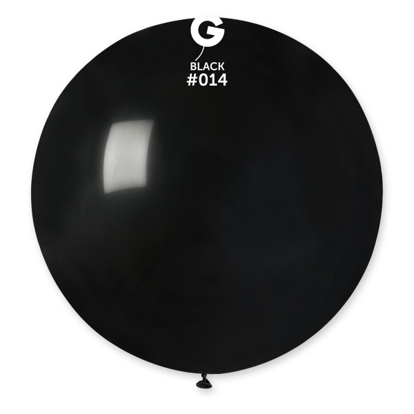 Balónik latexový čierny 80 cm