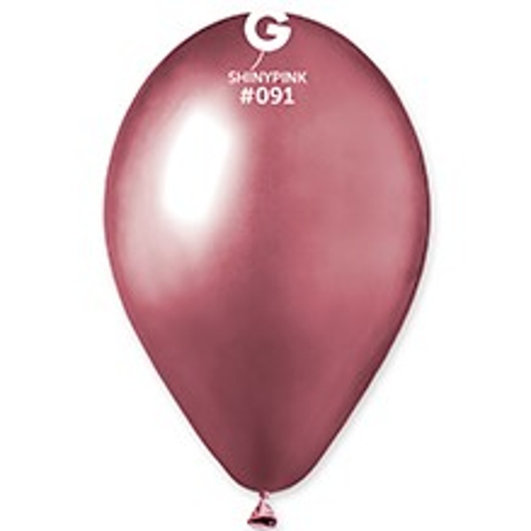 E-shop BALÓNIK chromový latexový ružový 33cm 1ks